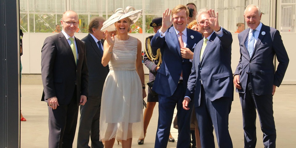 Koninklijk bezoek aan Enza Zaden, afscheid